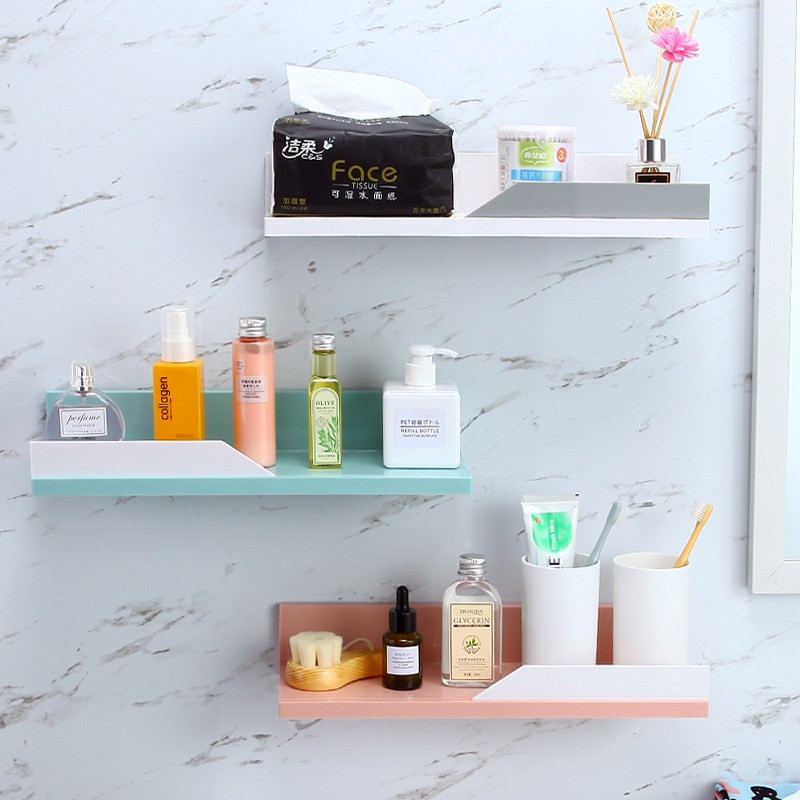 卫生间置物架吸壁式墙上收塑料厕所洗手间浴室用品免打孔