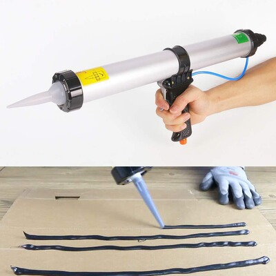 15英寸600ml 气动压胶枪 气动打胶器 气动填缝器 air sealant gun