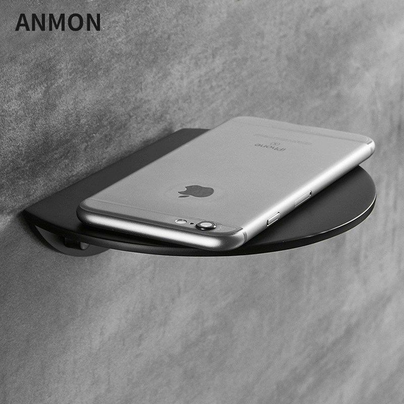 不锈钢浴室挂件手机镜前置物架单层托盘卫生间沐浴架厕所托架创意,家装主材,卫浴置物架,淘宝优惠券,粉丝福利购,淘宝优惠卷