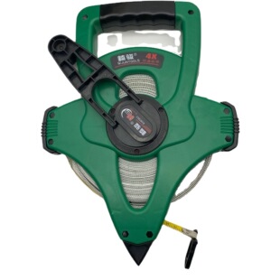 崎骏30M50米塑架尺 三防加厚四倍速皮架尺 快速4倍速回收橡胶尺带