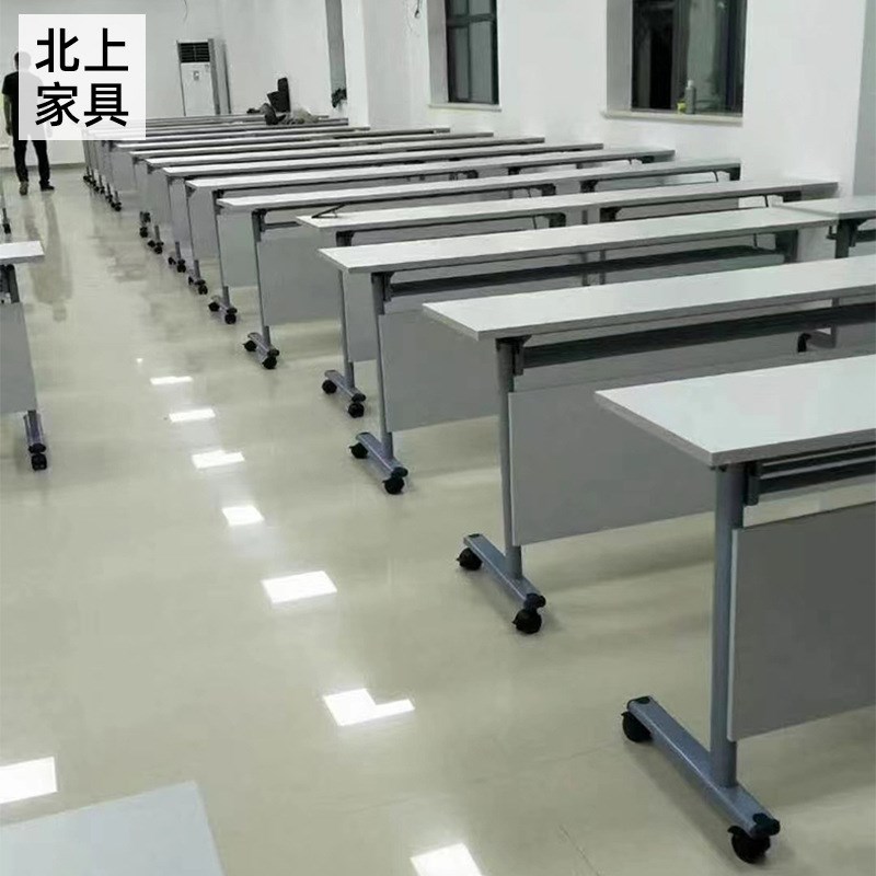 折叠会议桌阶梯教室连排椅多媒体连拍课桌可移动培训台会议桌椅