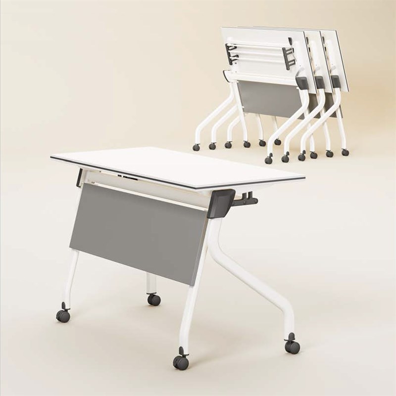 折叠培训桌拼接组合长条桌会议桌活动带轮培训桌椅组合会议室桌椅