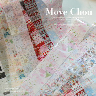 韩风ins格纹蝴蝶结碎花拼布美甲转印纸费尔岛毛衣转印纸美甲饰品