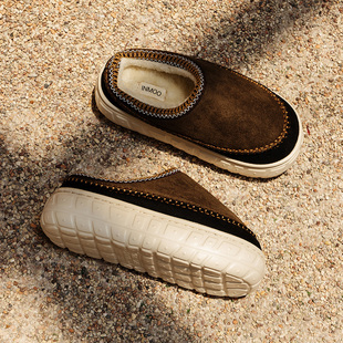 【k姐推荐】亚束逸茉岩舒棉鞋外穿厚底防滑室内秋冬季保暖拖鞋男