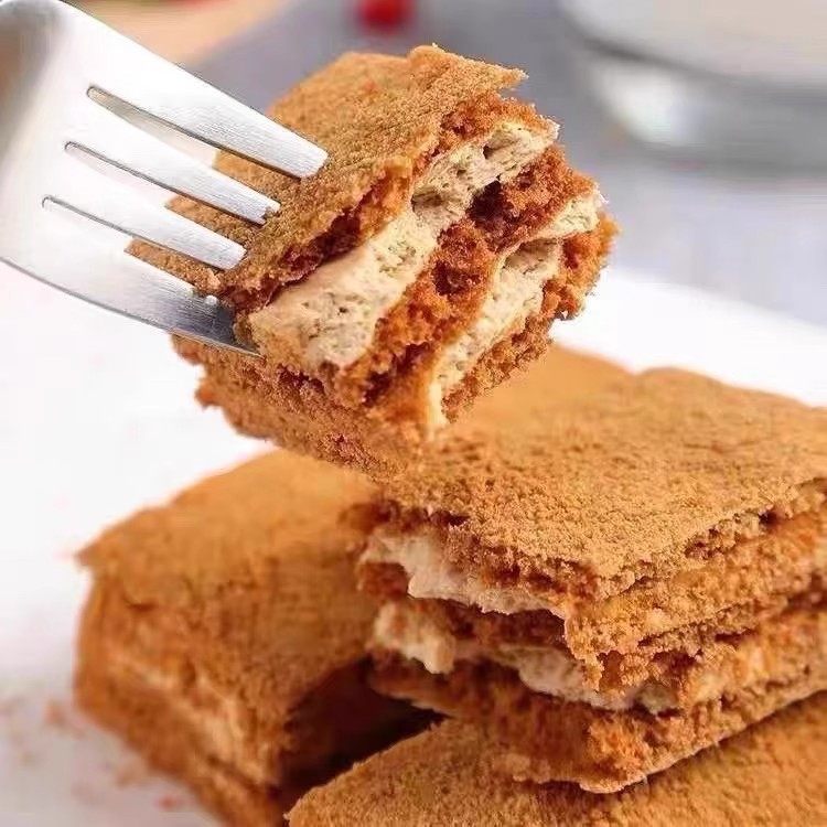 提拉米苏奶油蛋糕俄罗斯进口原装俄小淼原味蜂蜜巧克力二人世界