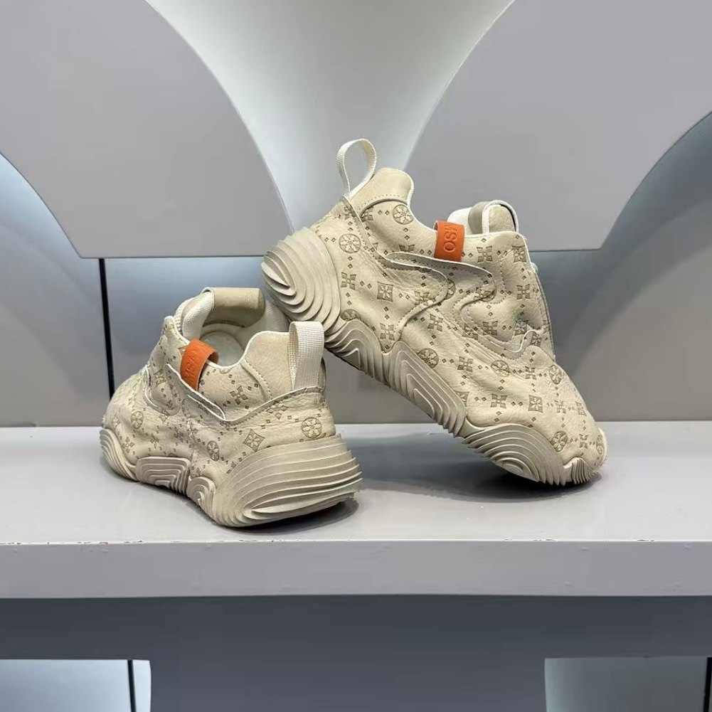 男鞋2026年早春新款百搭老爹鞋印花潮流休闲运动鞋男青春厚底鞋,流行男鞋,老爹鞋,淘宝优惠券,粉丝福利购,淘宝优惠卷