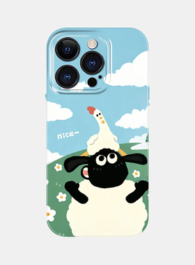nice小羊小鸡适用iPhone17/16promax手机壳小米15华为mate60菲林14可爱卡通PPOreno12苹果13vivox200一加ACE3