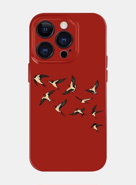 燕归来适用iPhone17promax14菲林壳13苹果15手机壳16plus华为nova12iQOONEO简约复古13小米17小众创意mate60