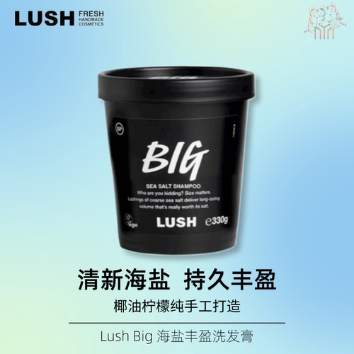 Lush丰盈海盐洗发膏无硅油控油