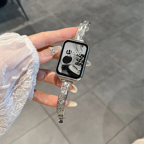 适用小米手环9Pro表带8Pro金属7花骨朵6镶钻手镯xaiomi手环智能腕