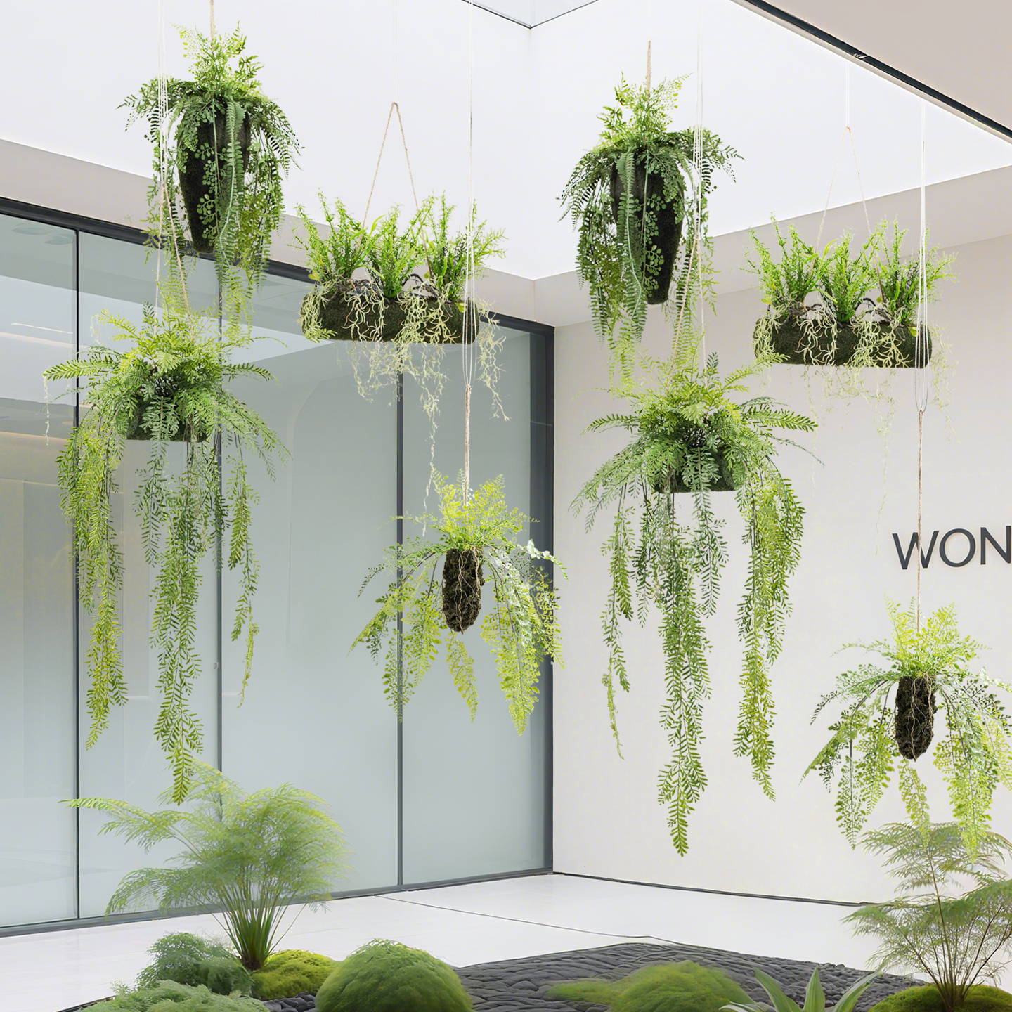 仿真垂吊植物造景空中悬挂吊饰