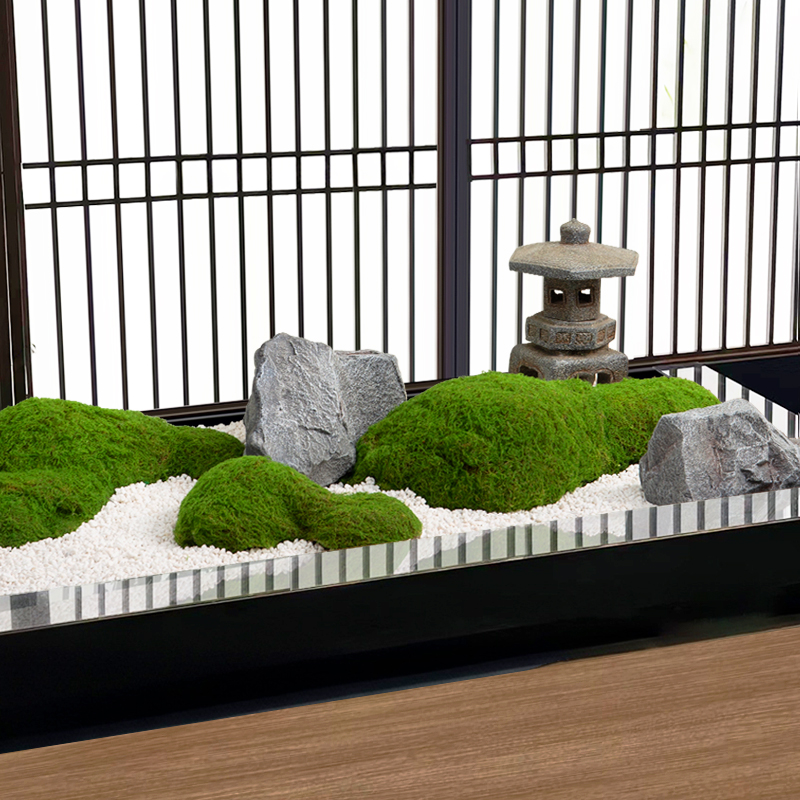 仿真苔藓造景室内软装仿生绿植花槽草坪装饰人造假青苔石头微景观
