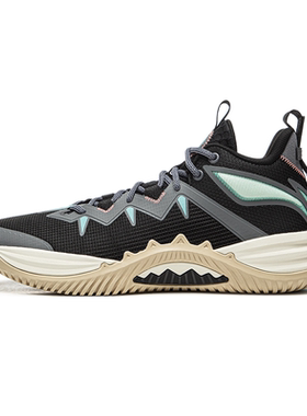 李宁篮球鞋2025冬季新款男子反伍暴风耐磨回弹外场篮球鞋ABFV033