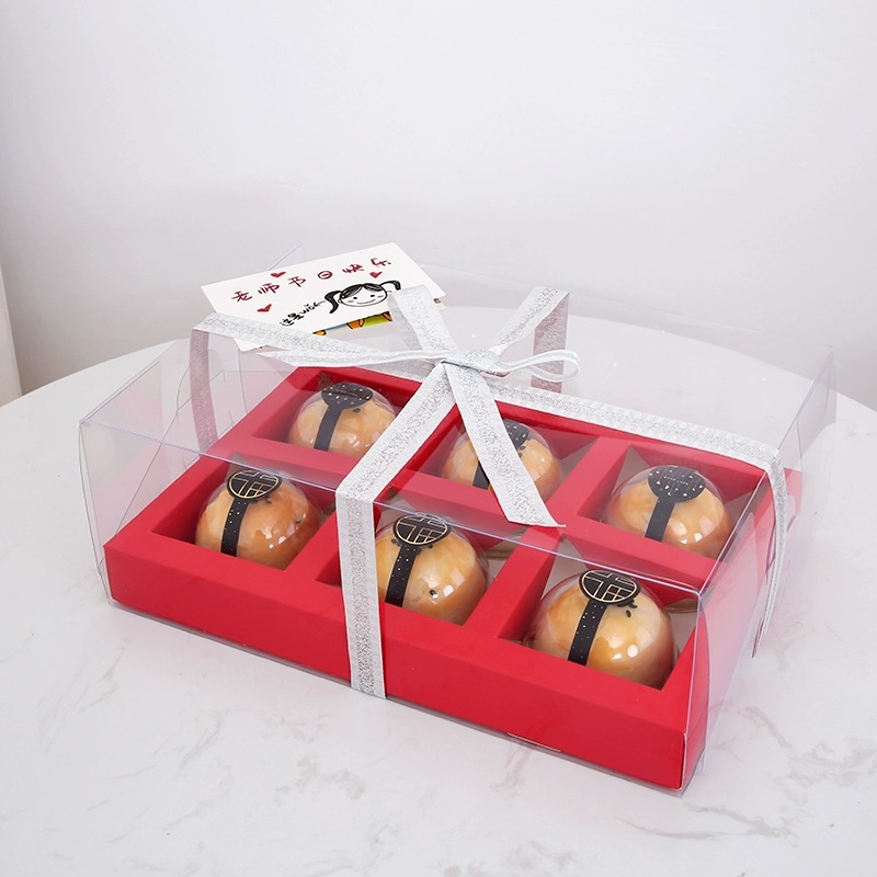 透明蛋黄酥月饼包装盒