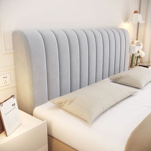 通用木板床头套罩新款通用型木头硬板床头罩公主皮床床头异形床背