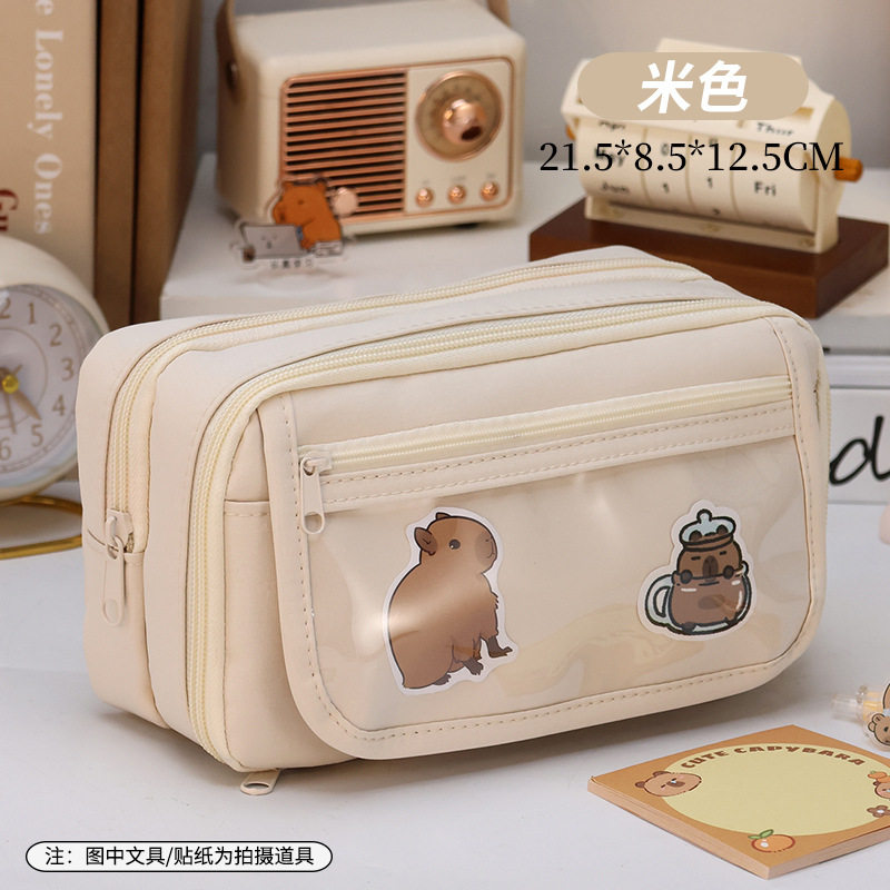 韩系笔袋儿童新款外出手提简约风大容量高端高考幼儿园盒子蜡笔画,文具电教/文化用品/商务用品,笔袋,淘宝优惠券,粉丝福利购,淘宝优惠卷