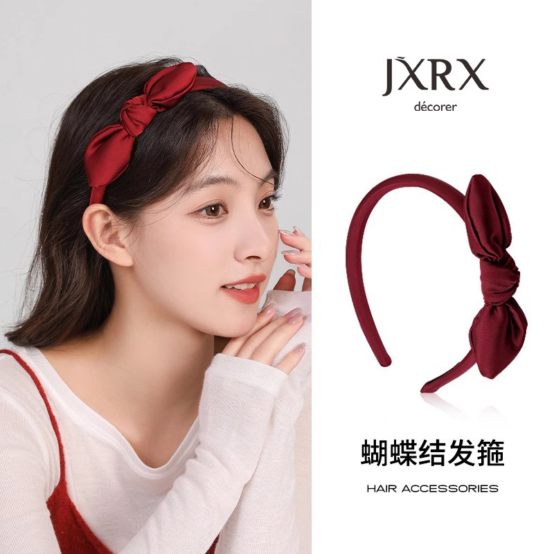 JXRX可爱红色蝴蝶结发夹女2025新款发箍高级感洋气时尚头饰发饰,饰品/流行首饰/时尚饰品新,发饰,淘宝优惠券,粉丝福利购,淘宝优惠卷