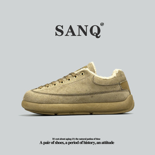 高端美国单外贸棉鞋加绒加厚勃肯鞋冬季保暖抗寒男士板鞋复古男鞋