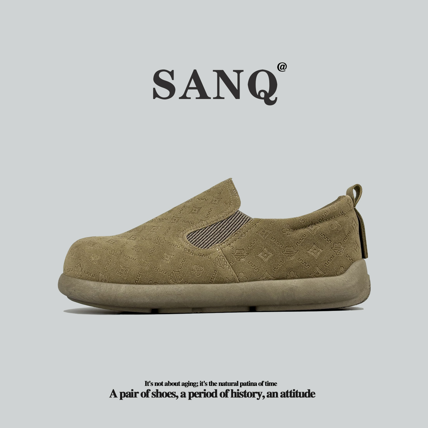 外贸稀缺勃肯鞋皮面一脚蹬懒人鞋