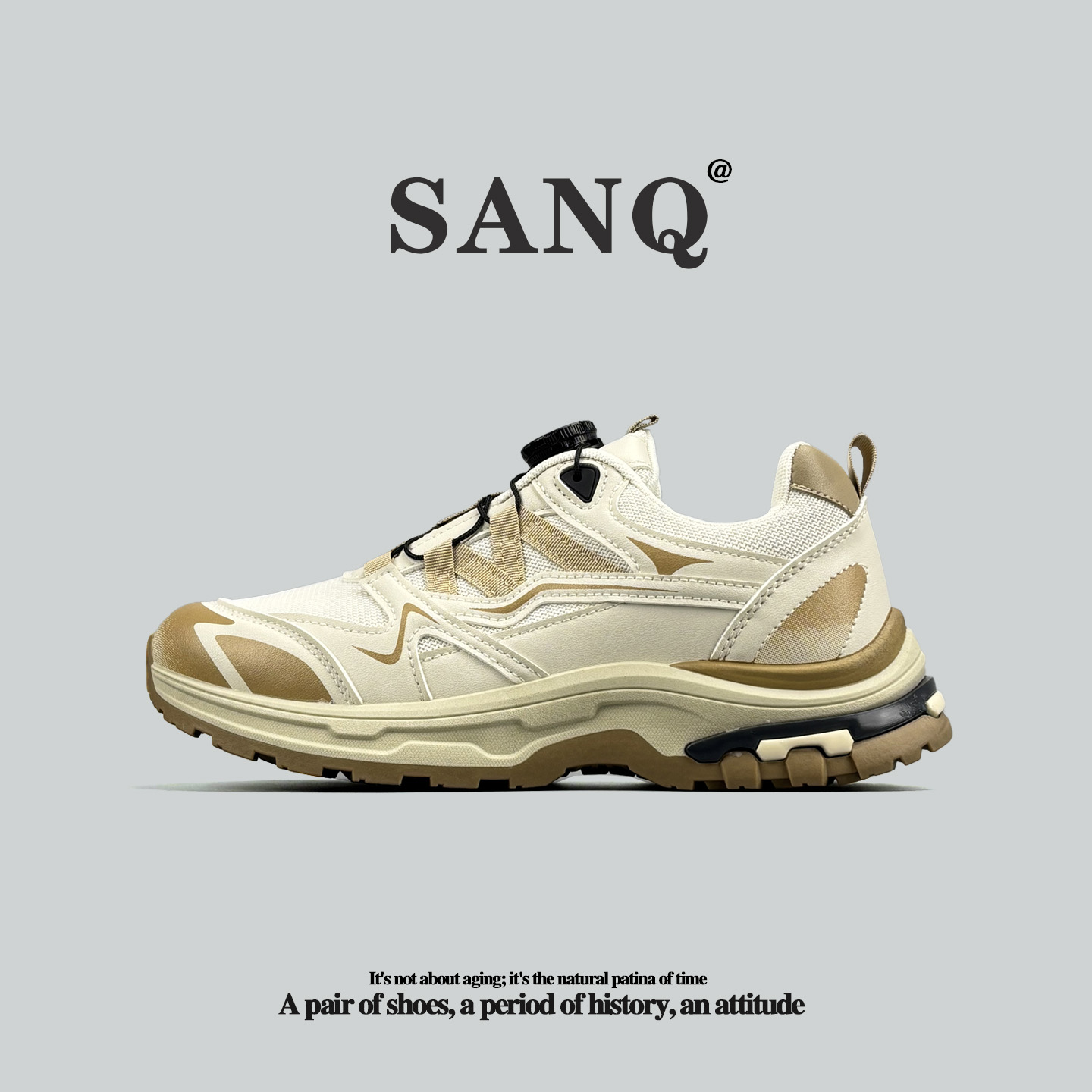 外贸登山鞋旋转扣一脚蹬男鞋