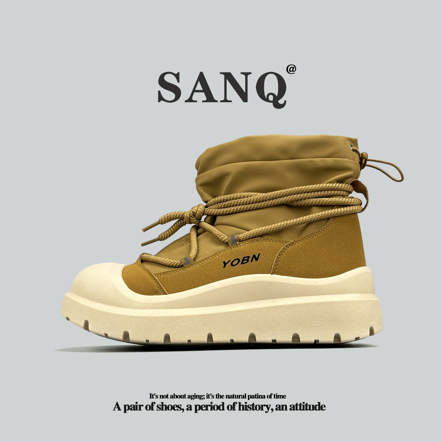 稀缺美国单大棉鞋外贸防水雪地靴冬季保暖抗寒马丁靴加绒加厚棉靴