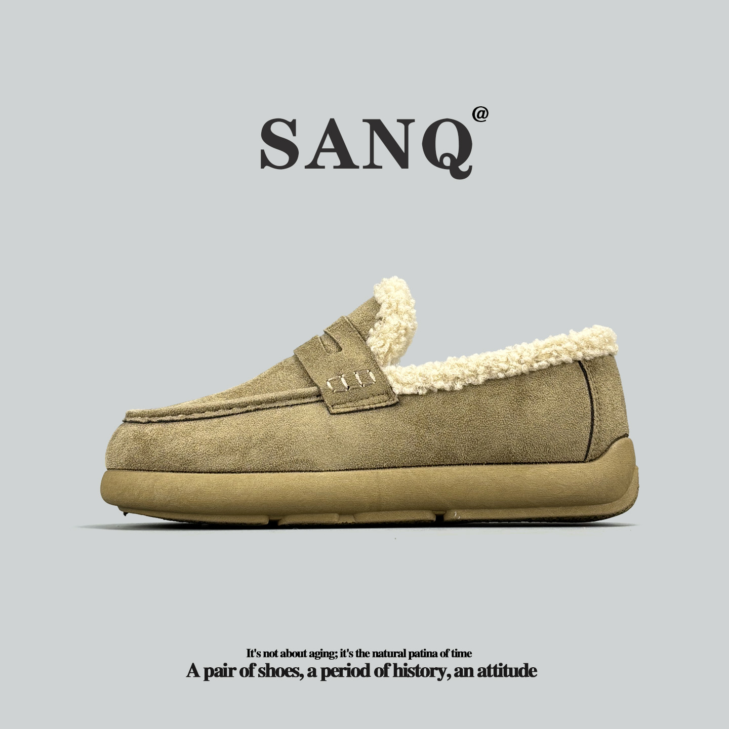 外贸一脚蹬棉鞋加绒加厚勃肯鞋