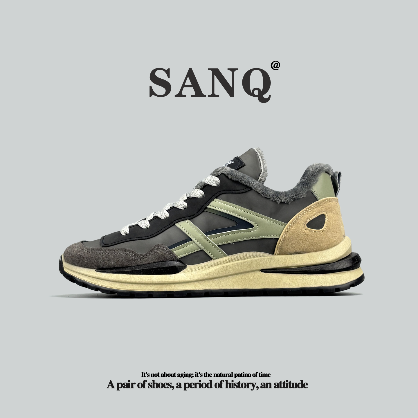 英国单外贸棉鞋皮面防水阿甘鞋