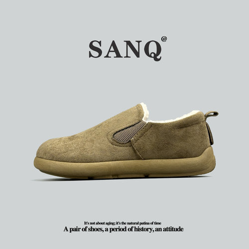 外贸勃肯棉鞋加绒保暖一脚蹬男鞋