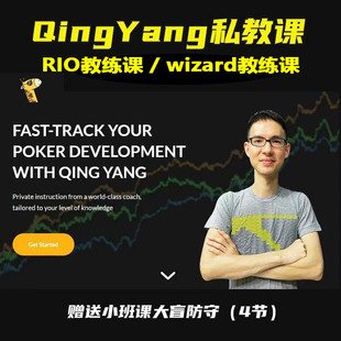 QingYang私教课德州扑克GTOwizard RIO教练课QY课程piosolver教学