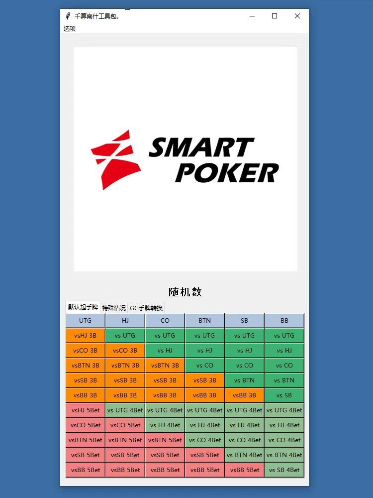 德州扑克Cash6人/8人翻前范围表