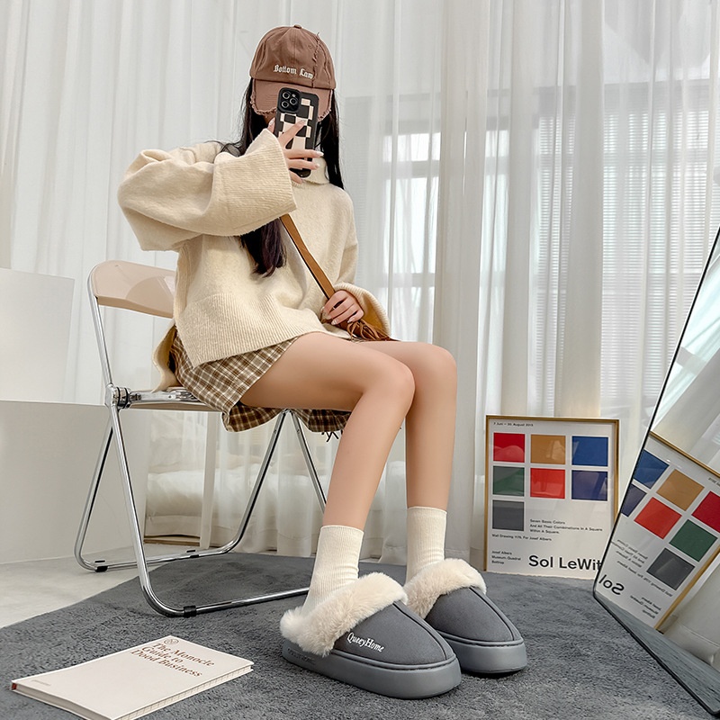 棉拖鞋女2025新款秋冬季室内家居防滑毛绒保暖家用毛毛月子拖鞋女