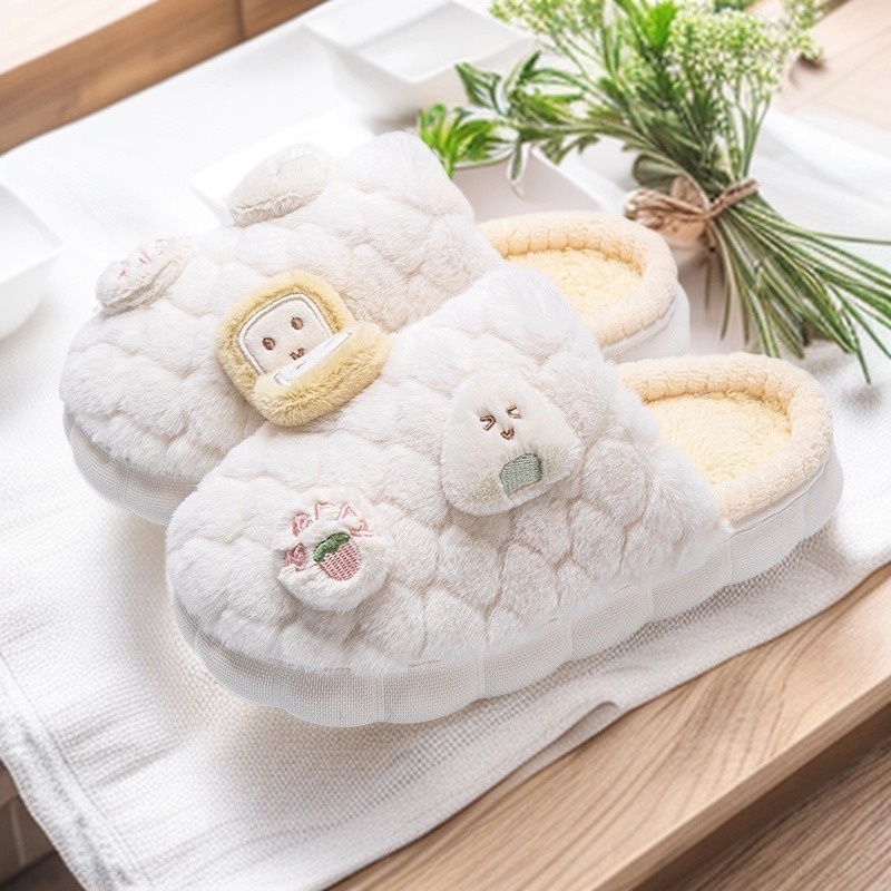 棉拖鞋女士秋冬季室内家居2023新款防滑防臭保暖毛毛绒拖鞋