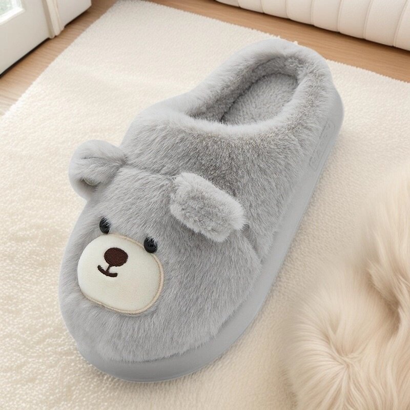 棉拖鞋女款冬季2025新款室内居家保暖毛绒拖鞋舒适家用男士秋冬天