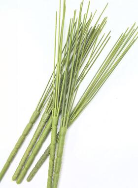 花枝5头40厘米箭头光杆仿真绿植多功能把束枝头配件仿真绿植配件