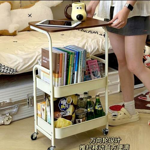 Cross-border desktop small cart storage rack, movable balcon