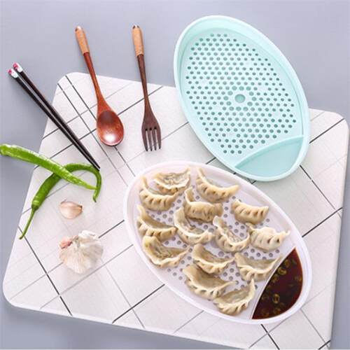 Fish-shaped dipping sauce plate with vinegar dish, home-use