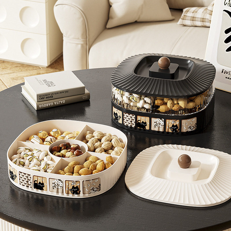 糖果盒家用客厅茶几水果盘坚果瓜子干果盘高级感轻奢过年零食摆盘,餐饮具,果盆/果盘/果篮,淘宝优惠券,粉丝福利购,淘宝优惠卷
