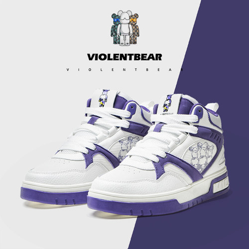 暴力熊冬季新款情侣高板板鞋