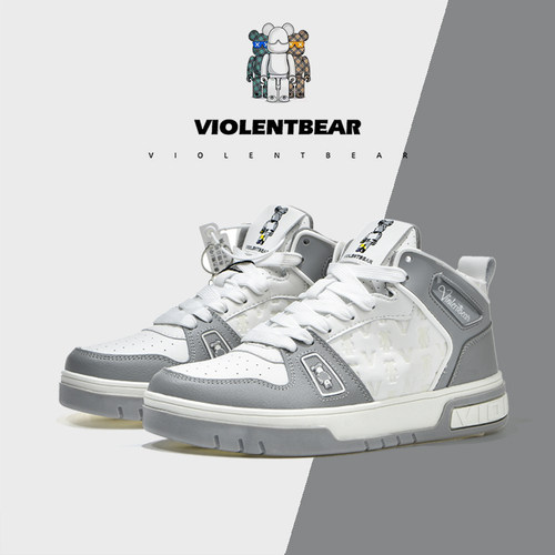 暴力熊情侣款高帮秋冬新款板鞋