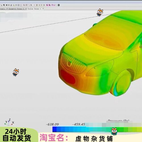 汽车设计之整车CFD分析资料外流场风噪仿真分析Starccm视频教程