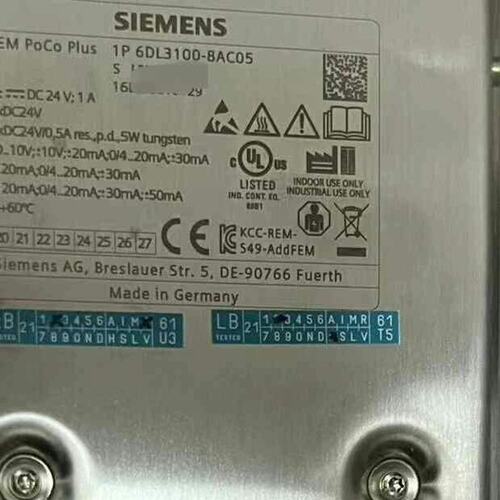 议价6DL3100-8AC05，汽机快速采集模块，与CPU可维修