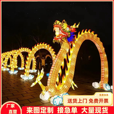 Фонарь 龙型花灯 花灯彩灯造型 龙年行大运 灯光气氛造型 景区亮化产品