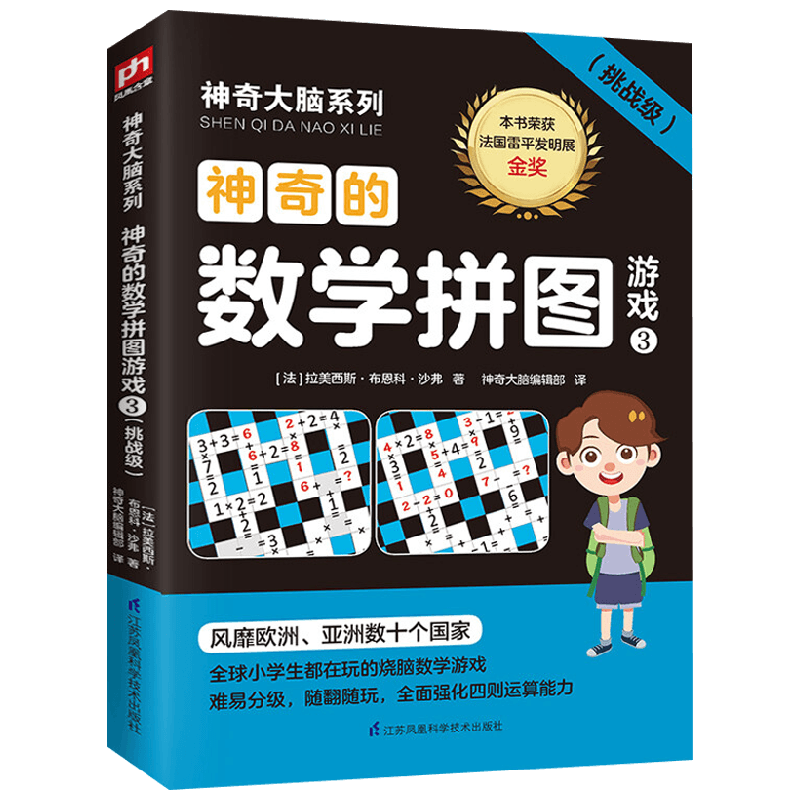 神奇大脑系列 神奇的数学拼图游戏3 挑战级 12-13岁 拉美西斯·布恩科·沙弗 著 课外读物