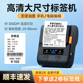 德佟印立方DP30P大尺寸标签打印机服装 高清300dpi 食品生产日期茶叶月饼超市哑银不干胶贴纸打价格标签机