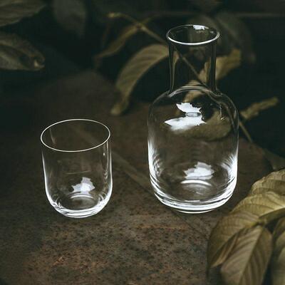 冷水壶耐高温玻璃日式床头凉水杯冰果汁开 水壶家用套装一壶一杯