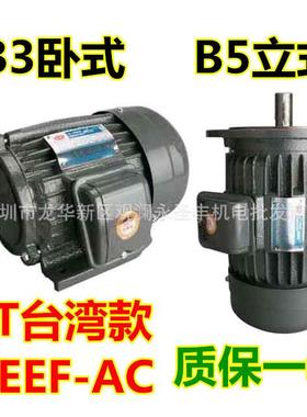 YT712-4极三相异步电动机0.5HP0.37KW卧式电机AEEF-AC立式马达