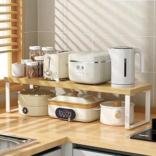 厨房桌面储物架台面分层储物隔板货架橱柜餐具和调味料存储小货架