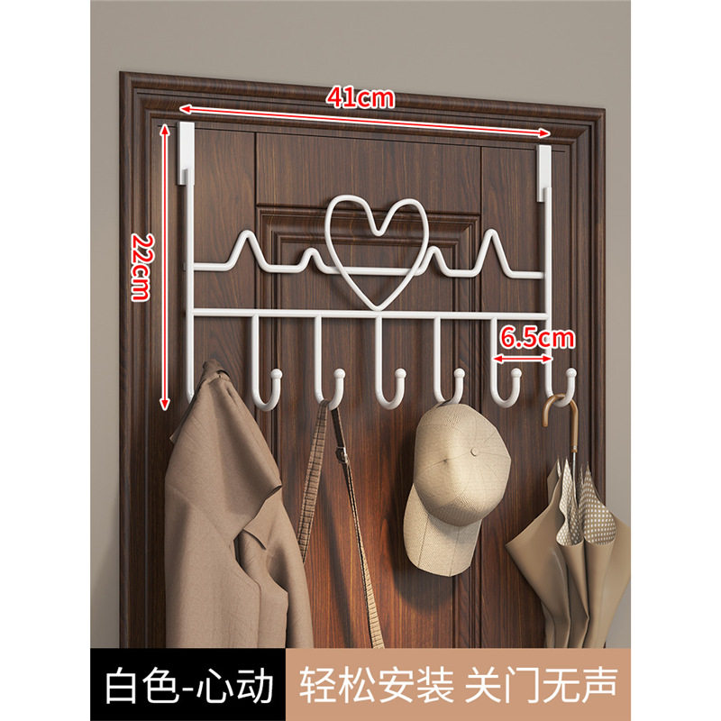 挂衣架门后免打孔承重衣柜门后挂钩挂架收纳墙上衣服神器钩柜钩子,收纳整理,挂门置物架,淘宝优惠券,粉丝福利购,淘宝优惠卷