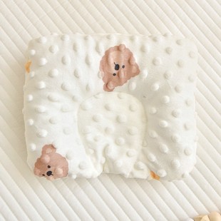 婴儿固定头型枕头专用通用小学生护头矫正纯棉纱护颈透气新生哄婴