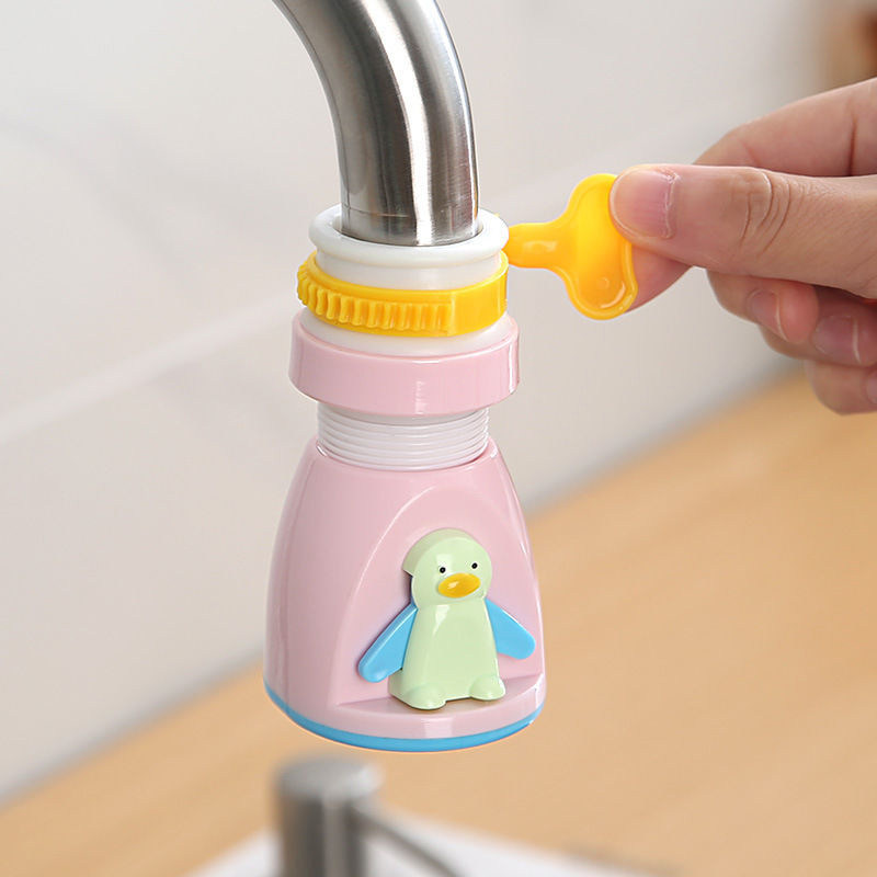 卡通可爱防溅厨房水龙头过滤器